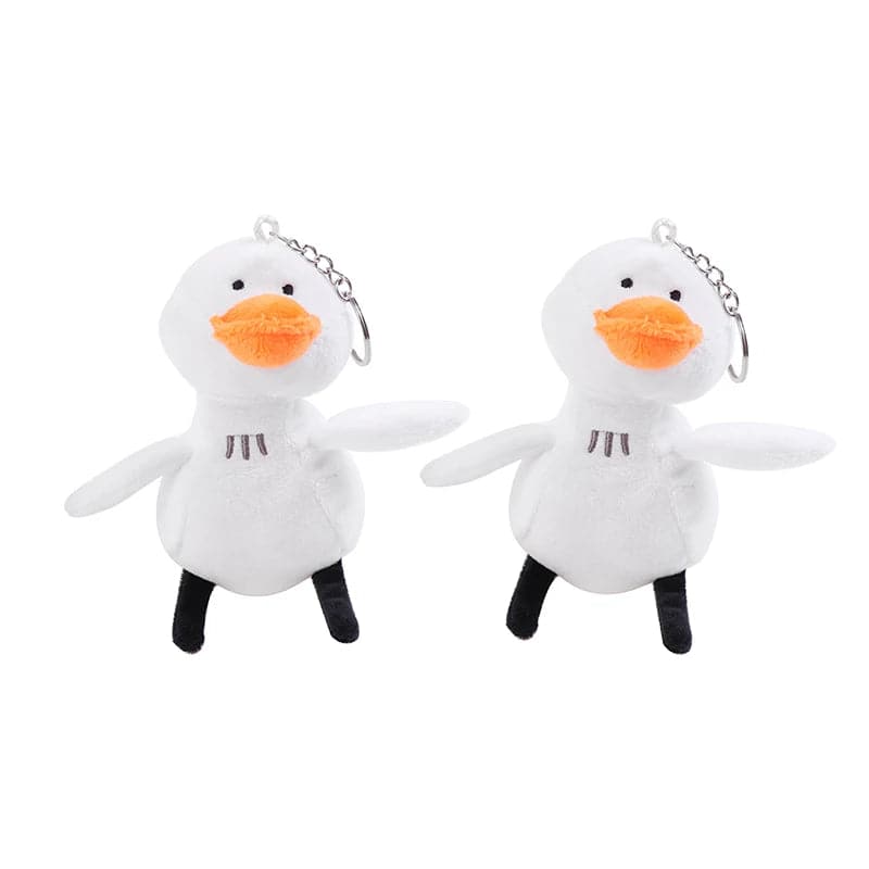 Cute Plush Duck Doll Keychain Cartoon Lovely Duck Car Bag Accessory Boy Girl Couple Fluffy Toys Keyring Cute Animal Gifts