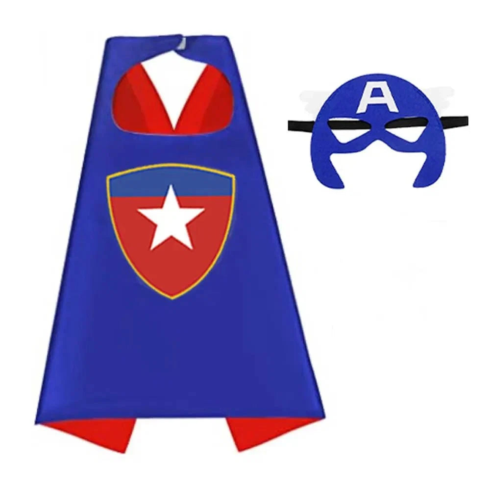 8 sets Superhero Capes for Cool Halloween Costume Cosplay Festival Party Supplies Favors Dress Up for boys girls