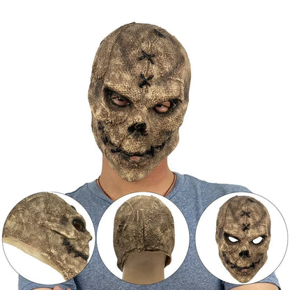 2024New Horror Killer Skull Mask Cosplay Scary Skeleton Latex Masks Helmet Halloween Party Costume Props Home Decor